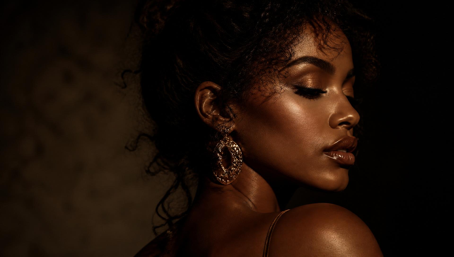 Cinematic beauty portrait